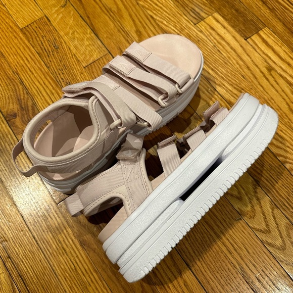 Nike Shoes - Nike platform, sandals, light, pink